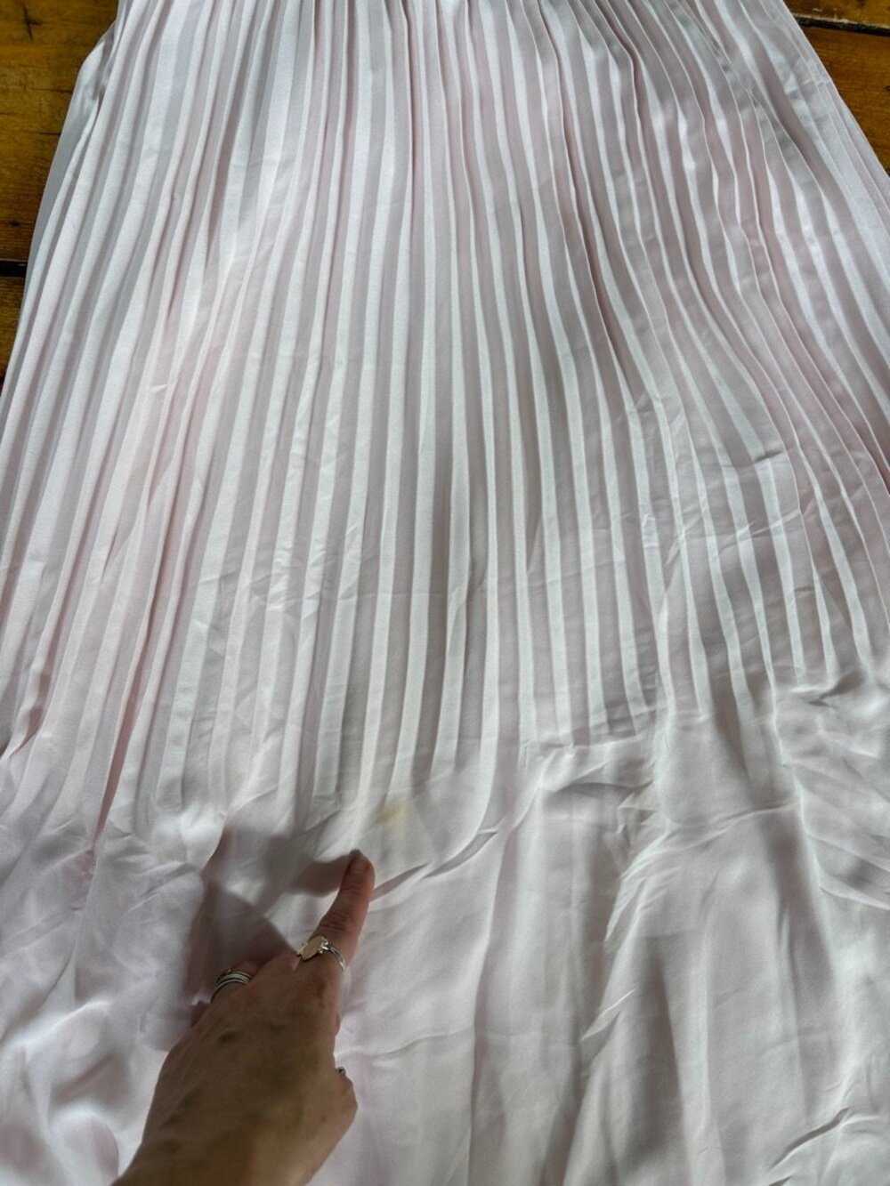 J. Crew Blush Pink Pleated Midi Skirt NWT - Picture 7 of 8